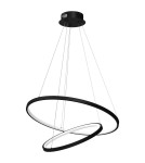 Pendant lamps circles - Milagro HOOP BLACK 51W LED pendant lamp ML1542 - product 1