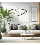 Milagro Lampa wisząca HOOP BLACK 51W LED ML1542