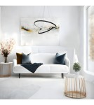 Pendant lamps circles - Milagro HOOP BLACK 51W LED pendant lamp ML1542 - product 5