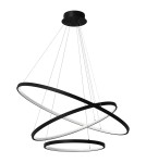 Milagro Lampa wisząca HOOP BLACK 93W LED ML1543