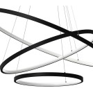 Milagro Lampa wisząca HOOP BLACK 93W LED ML1543