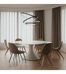 Pendant lamps circles - Milagro HOOP BLACK 93W LED pendant lamp ML1543 - product 5