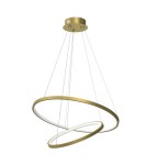 Pendant lamps circles - Milagro HOOP GOLD 51W LED pendant lamp ML1546 - product 1