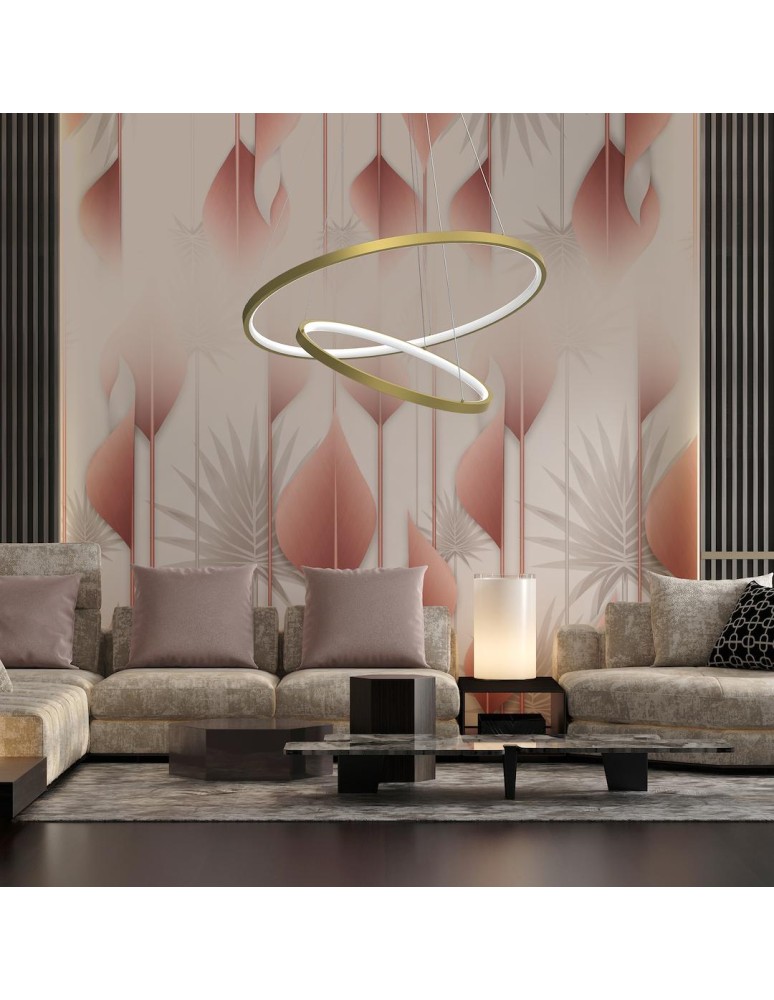 Pendant lamps circles - Milagro HOOP GOLD 51W LED pendant lamp ML1546 - product kolory-swiatla.pl 4
