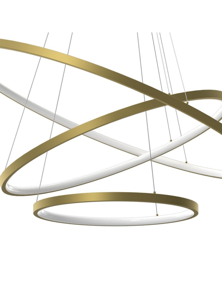Pendant lamps circles - Milagro HOOP GOLD 93W LED pendant lamp ML1547 - product kolory-swiatla.pl 2