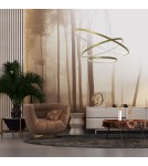 Pendant lamps circles - Milagro HOOP GOLD 93W LED pendant lamp ML1547 - product 3