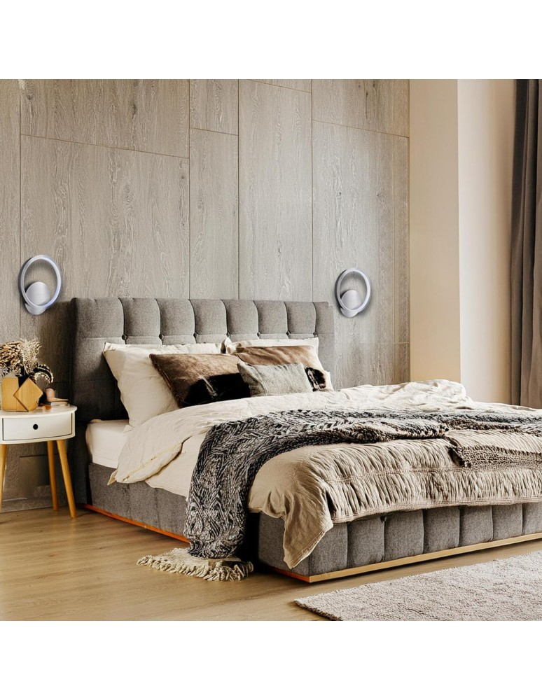 Ring wall lamps - Milagro HOOP CHROME 7W LED wall lamp ML1548 - product kolory-swiatla.pl 3