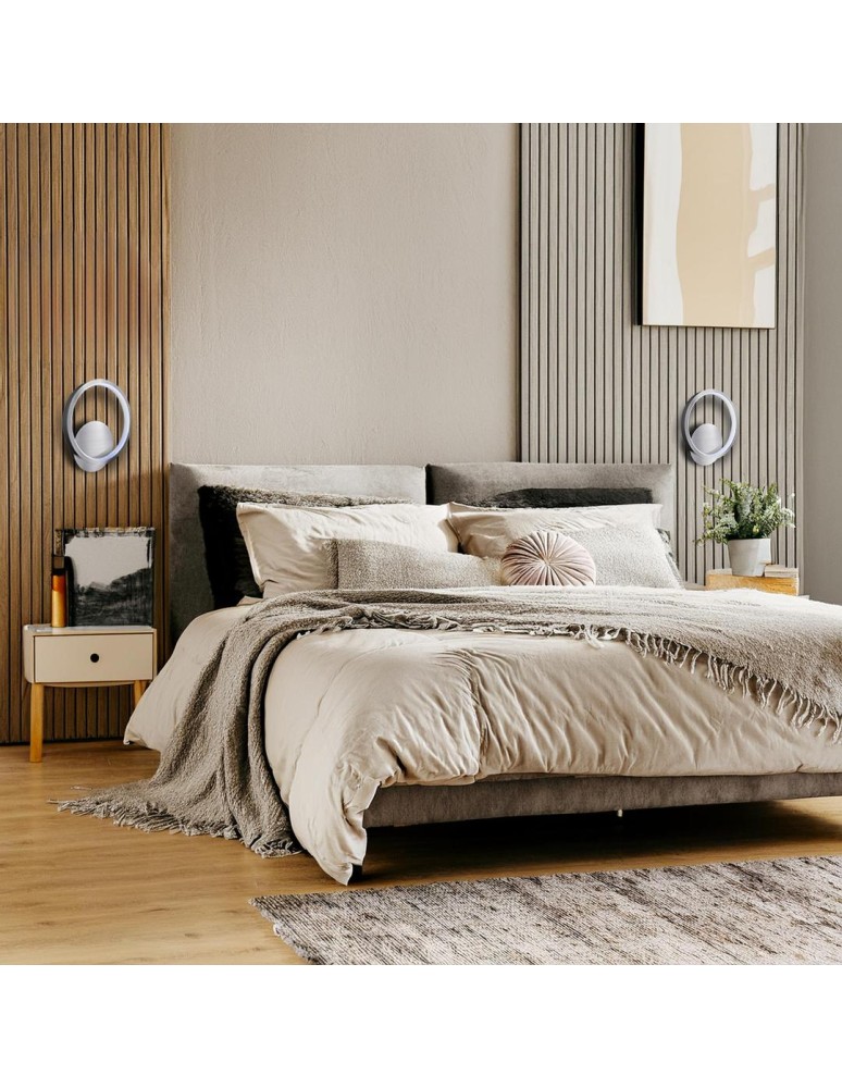 Ring wall lamps - Milagro HOOP CHROME 7W LED wall lamp ML1548 - product kolory-swiatla.pl 4