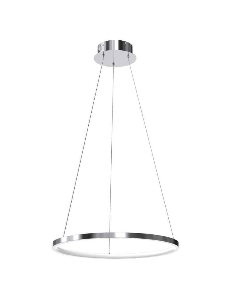 Pendant lamps circles - Milagro HOOP CHROME 27W LED pendant lamp ML1549 - product kolory-swiatla.pl 1