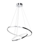 Pendant lamps circles - Milagro HOOP CHROME 51W LED pendant lamp ML1550 - product 1