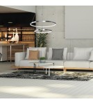 Pendant lamps circles - Milagro HOOP CHROME 51W LED pendant lamp ML1550 - product 4