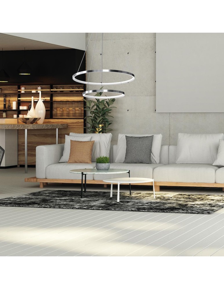 Milagro Lampa wisząca HOOP CHROME 51W LED ML1550