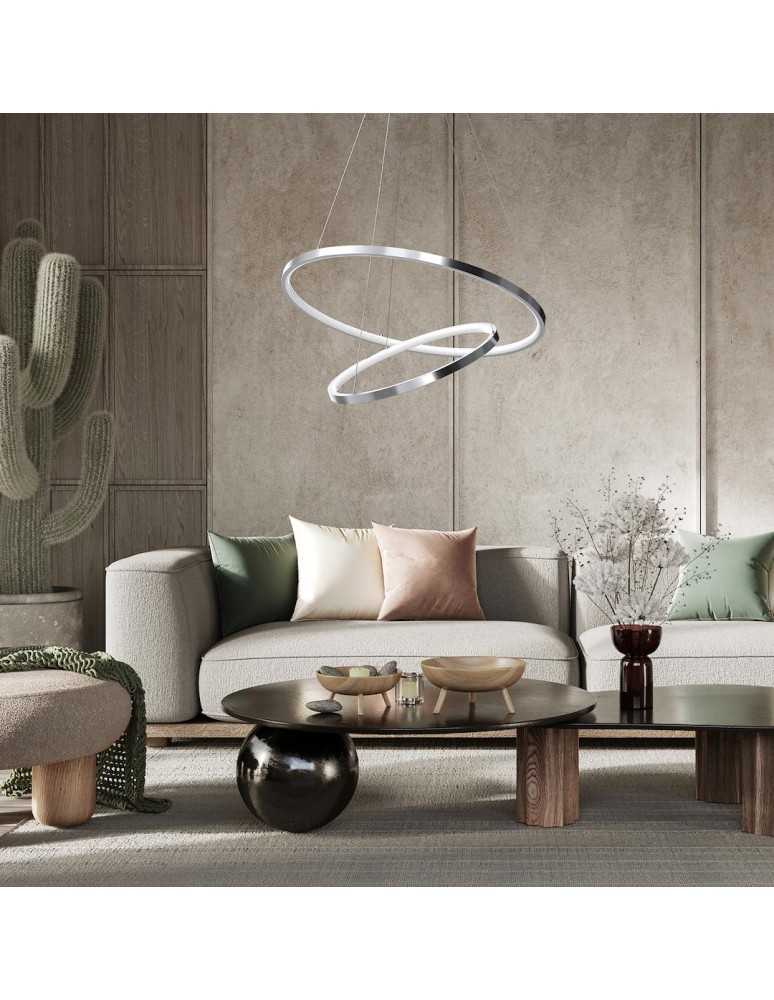 Milagro Lampa wisząca HOOP CHROME 51W LED ML1550