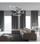 Pendant lamps circles - Milagro HOOP CHROME 93W LED pendant lamp ML1551 - product 4
