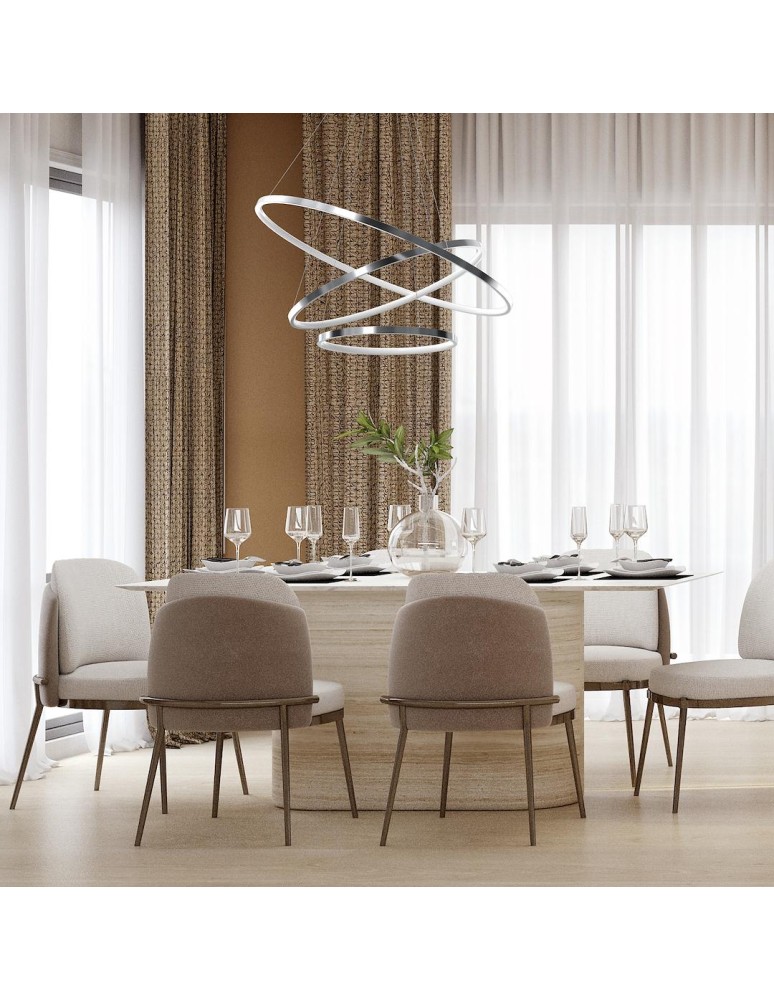 Milagro Lampa wisząca HOOP CHROME 93W LED ML1551