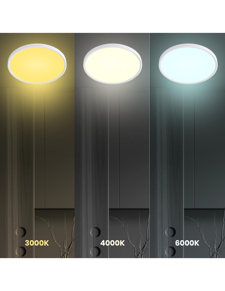 LED Plafonds - Milagro Plafond MAQ 18W 3CCT White ML1660 - product kolory-swiatla.pl 4