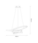 LED pendant lamps - Milagro EMPOLI 55W LED 4000K pendant lamp ML1573 - product 5