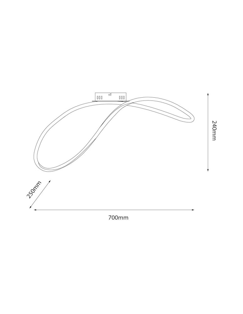 LED ceiling lamps - Milagro INFINITY 21W LED 4000K ceiling lamp ML1574 - product kolory-swiatla.pl 5