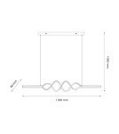 Milagro Lampa wisząca ANCONA 36W LED 4000K ML1575