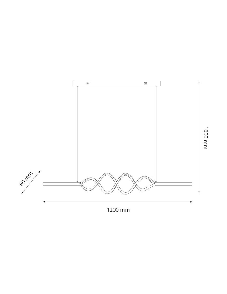 Milagro Lampa wisząca ANCONA 36W LED 4000K ML1575