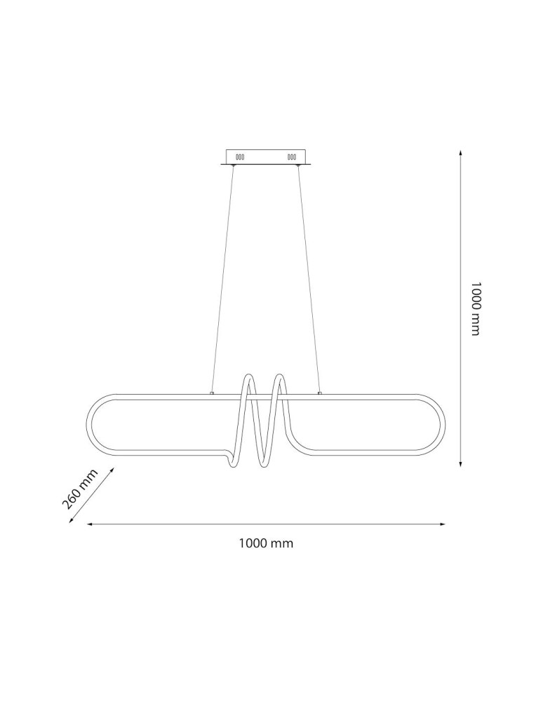 Milagro Lampa wisząca VERTIGO 54W LED 4000K ML1576