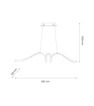 LED pendant lamps - Milagro LOOP 28W LED 4000K pendant lamp ML1577 - product 5