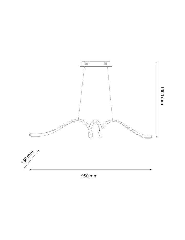 LED pendant lamps - Milagro LOOP 28W LED 4000K pendant lamp ML1577 - product kolory-swiatla.pl 5