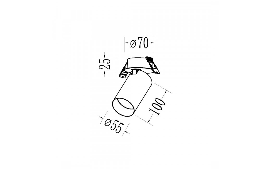 Milagro Oprawa Hero Spot Podtynk Złoty 1xGU10 ML1696