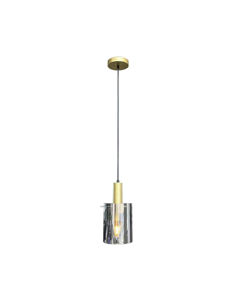 Single pendant lamps - Milagro Arcadia Gold 1xE27 pendant lamp ML1816 - product kolory-swiatla.pl 1