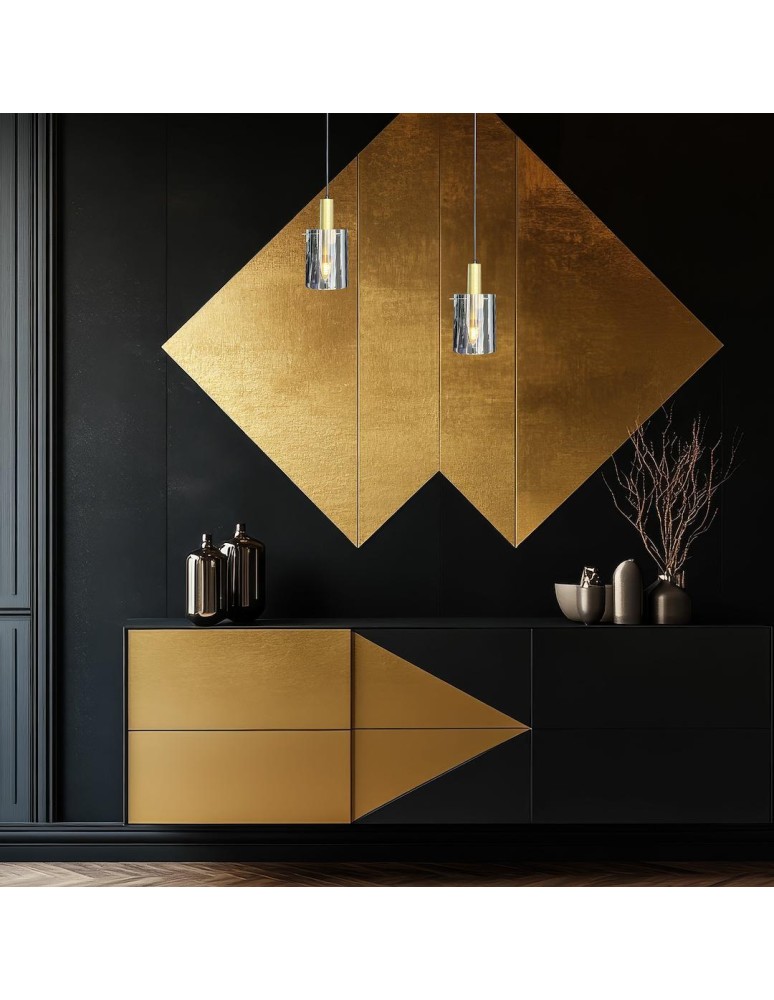 Single pendant lamps - Milagro Arcadia Gold 1xE27 pendant lamp ML1816 - product kolory-swiatla.pl 4