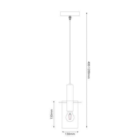 Milagro Lampa wisząca Arcadia Gold 1xE27 ML1816