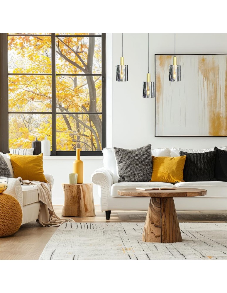 Pendant lamps on a strip - Milagro Arcadia Gold 3xE27 pendant lamp ML1817 - product kolory-swiatla.pl 3