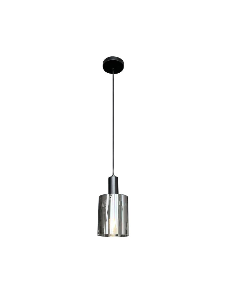 Single pendant lamps - Milagro Arcadia Black 1xE27 pendant lamp ML1818 - product kolory-swiatla.pl 1