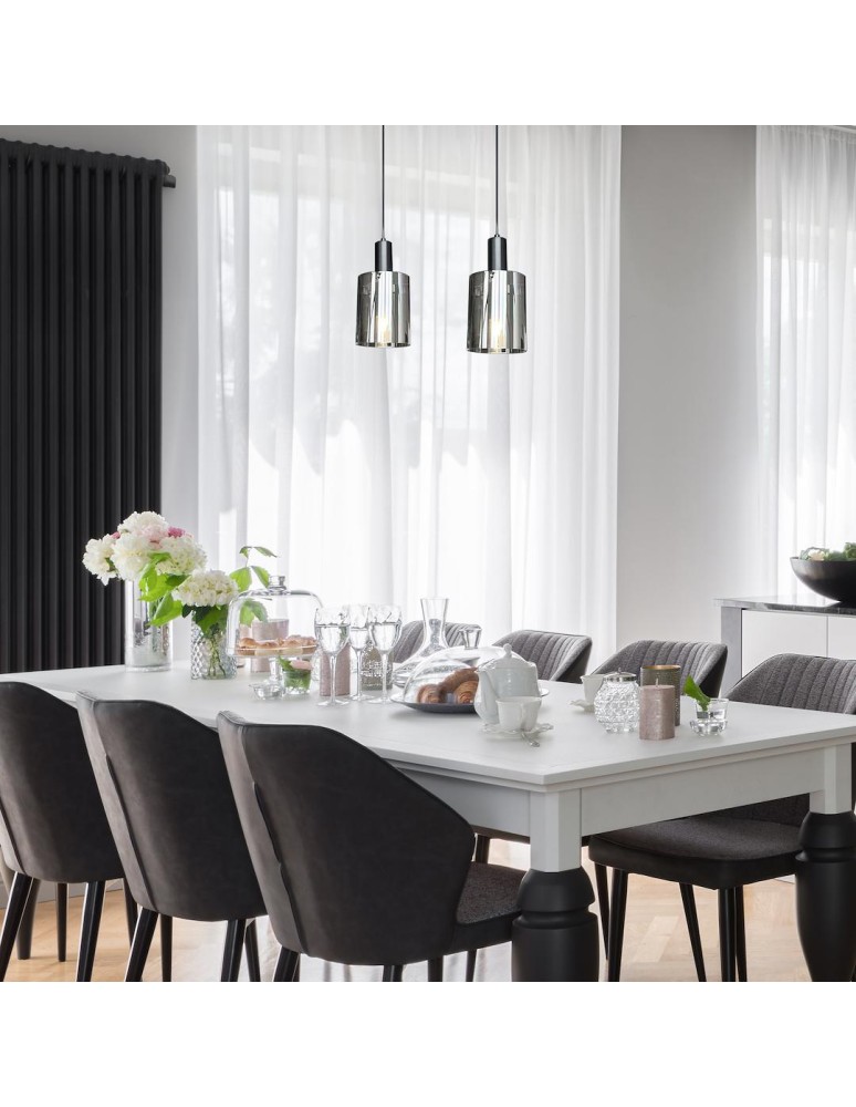 Single pendant lamps - Milagro Arcadia Black 1xE27 pendant lamp ML1818 - product kolory-swiatla.pl 4