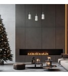 Pendant lamps on a strip - Milagro Arcadia Black 3xE27 pendant lamp ML1819 - product 3