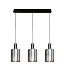 Pendant lamps on a strip - Milagro Arcadia Black 3xE27 pendant lamp ML1819 - product 6