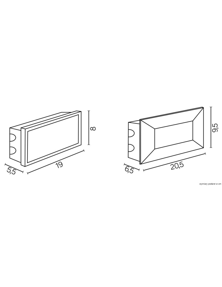 Luminaires to be built into the wall - SU-MA MUR LED INOX 187lm 3000K For built-in IP65 C-04 - product kolory-swiatla.pl 3