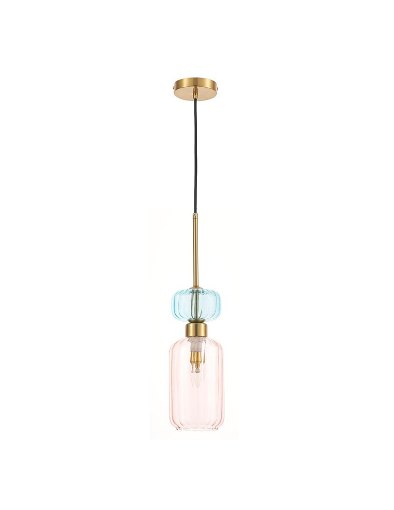 Single pendant lamps - Milagro MOLLY PINK 1xE14 pendant lamp ML1822 - product kolory-swiatla.pl 1