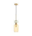 Single pendant lamps - Milagro MOLLY AMBER 1xE14 pendant lamp ML1823 - product 1