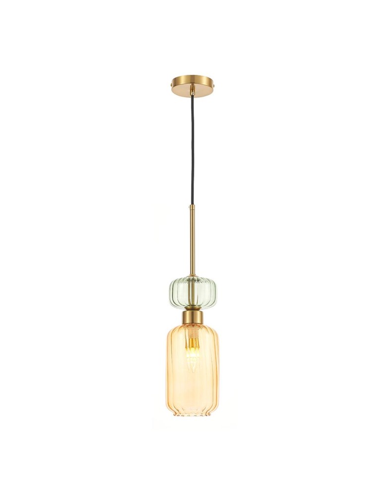 Single pendant lamps - Milagro MOLLY AMBER 1xE14 pendant lamp ML1823 - product kolory-swiatla.pl 2