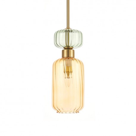 Milagro Lampa wisząca MOLLY AMBER 1xE14 ML1823