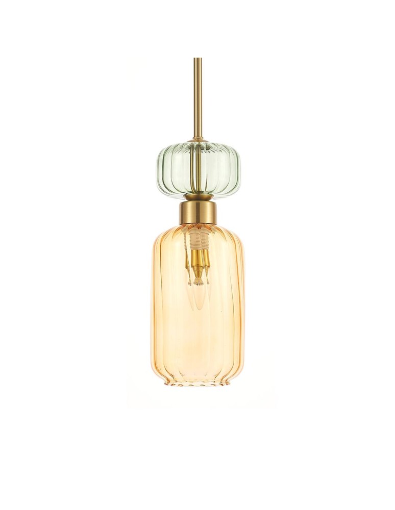 Single pendant lamps - Milagro MOLLY AMBER 1xE14 pendant lamp ML1823 - product kolory-swiatla.pl 3