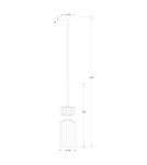 Single pendant lamps - Milagro MOLLY AMBER 1xE14 pendant lamp ML1823 - product 6