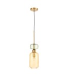 Single pendant lamps - Milagro MOLLY AMBER 1xE14 pendant lamp ML1823 - product 7