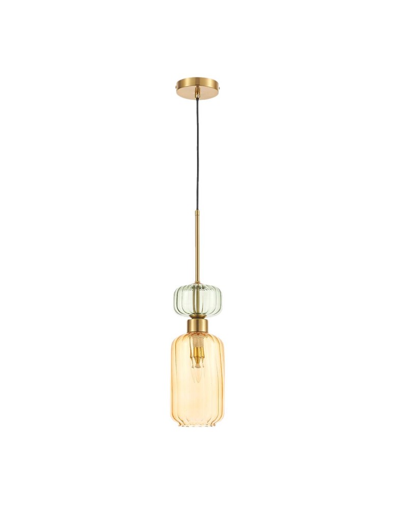 Single pendant lamps - Milagro MOLLY AMBER 1xE14 pendant lamp ML1823 - product kolory-swiatla.pl 7