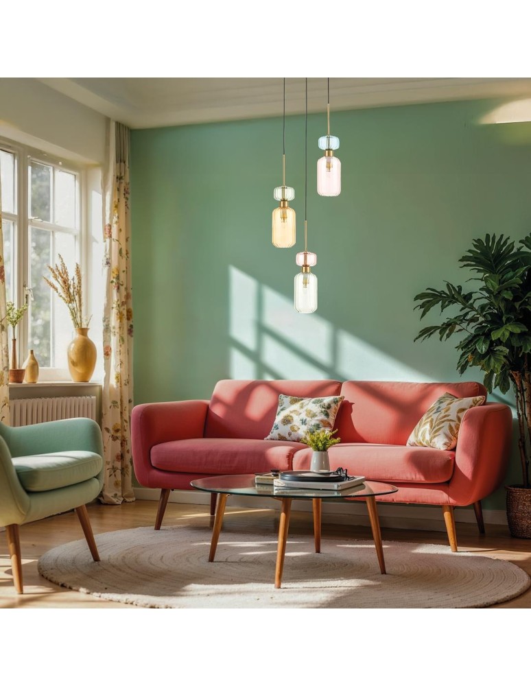 Triple pendant lamps - Milagro MOLLY 3xE14 pendant lamp ML1825 - product kolory-swiatla.pl 6