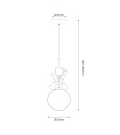 Children's pendant lamps - Milagro Astronaut Pendant Lamp ML1721 - product 5