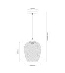 Milagro Lampa wisząca ALMA 1xE27 ML1807 Milagro Lampa wisząca ALMA 1xE27 ML1807