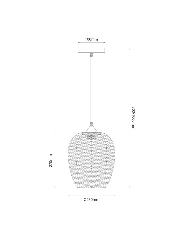 Milagro Lampa wisząca ALMA 1xE27 ML1807 Milagro Lampa wisząca ALMA 1xE27 ML1807