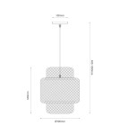 Boho pendant lamps - Milagro HESTIA 1xE27 pendant lamp ML1808 - product 5